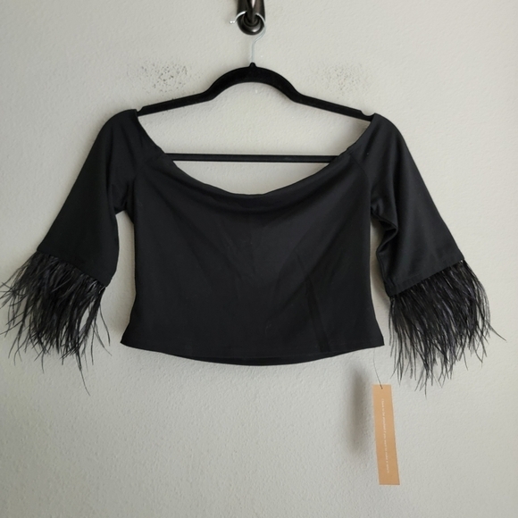 Reformation Evita Top in Black size M NWT - Picture 5 of 9